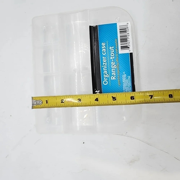 Jot Clear Lock-Top Organizer Storage Case Container 9 Sections 7.5"x6.5"x1.75” - Picture 9 of 10